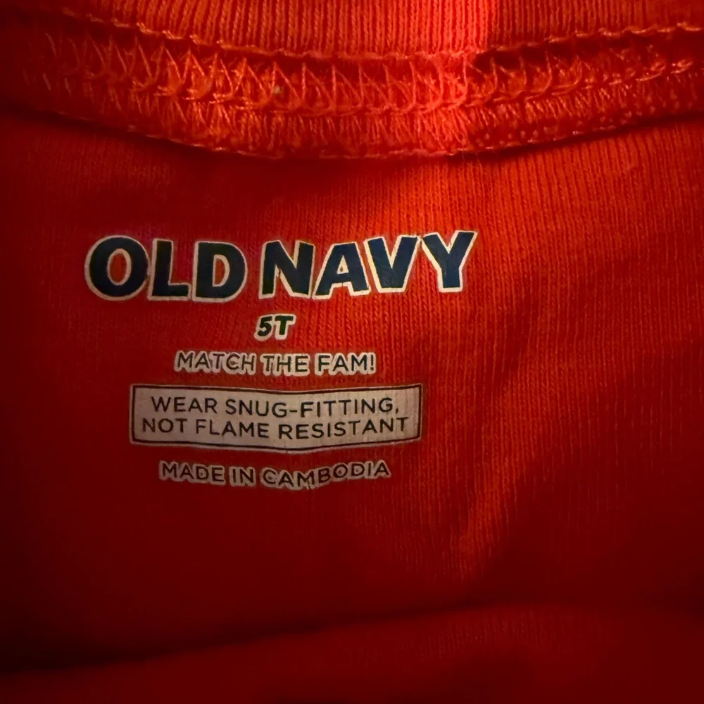 Thankful Every Day Kids Pajamas - Red and Gray old navy size 5